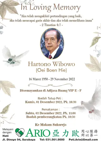 Hartono Wibowo first banner