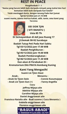 Oei Siok Tjin first banner