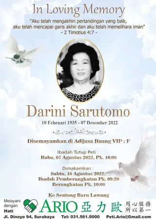 Darini Sarutomo first banner