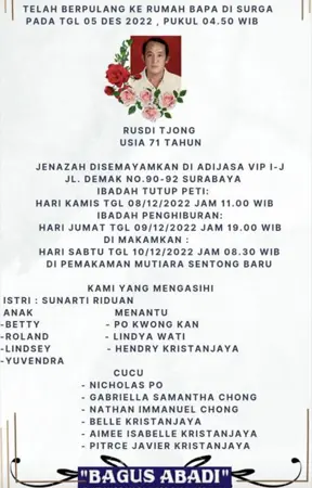 Rusdi Tjong first banner