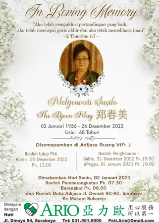 Melijawati Susilo second banner