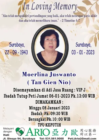 Moerlina Juswanto first banner