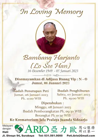 Bambang Harjanto first banner