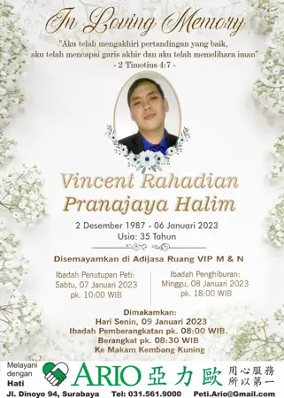 Vincent Rahadian Pranajaya Halim first banner