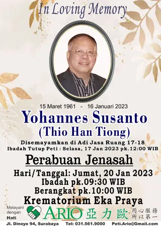 Yohannes Susanto first banner