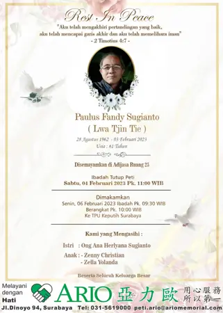 Paulus Fandy Sugianto first banner