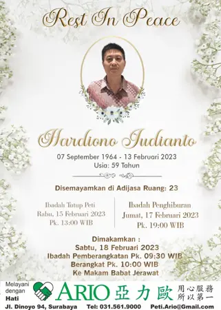 Hardiono Judianto first banner