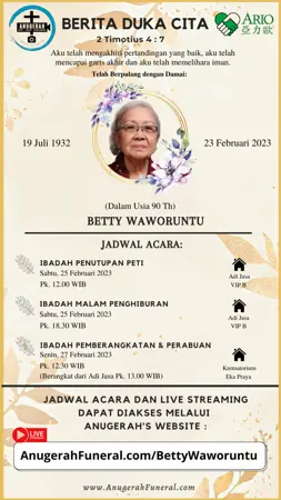 Betty Waworuntu first banner