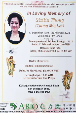 Sisilia Thong first banner