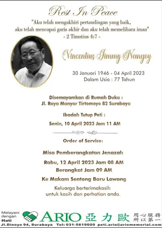 Vincentius Jimmy Nangoy third banner