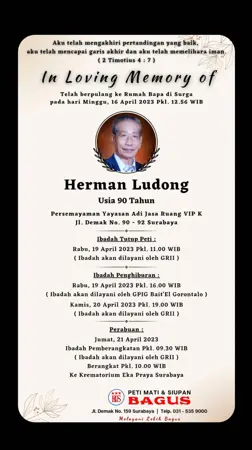 Herman Ludong second banner