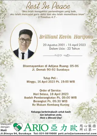 Brilliant Kevin Hariono first banner