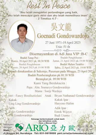 Goenadi Gondowardojo first banner