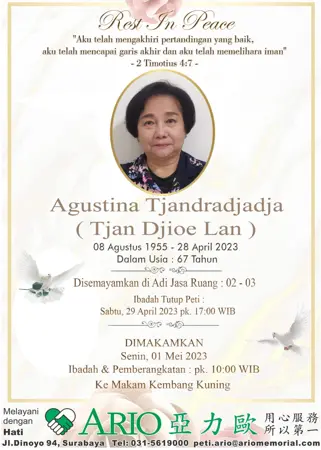 Agustina Tjandradjadja second banner