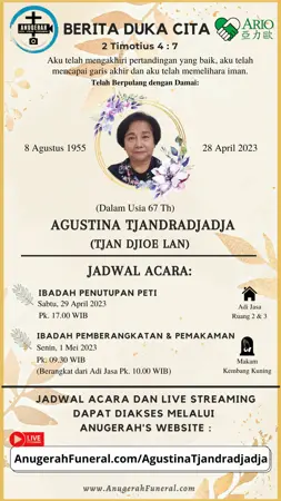 Agustina Tjandradjadja first banner