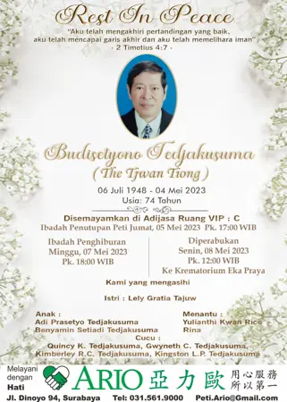 Budisetyono Tedjakusuma first banner