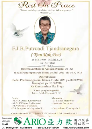 F.J.B.Putroadi Tjandranegara first banner