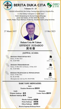 Effendy Sudargo first banner