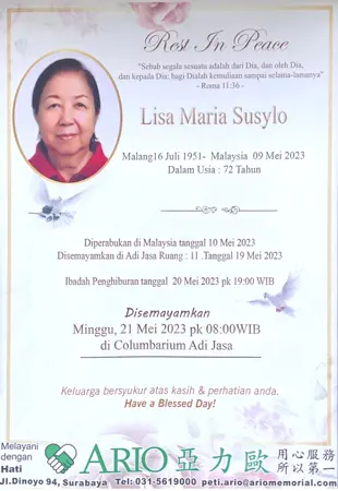 Lisa Maria Susylo first banner