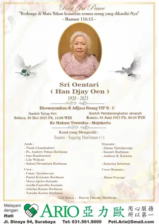 Sri Oentari second banner