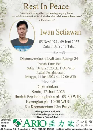 Iwan Setiawan first banner