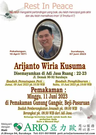 Arijanto Wiria Kusuma first banner