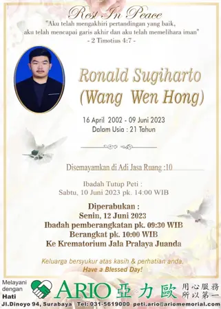 Ronald Sugiharto first banner