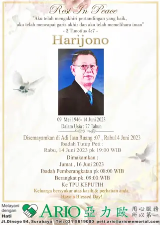 Harijono first banner