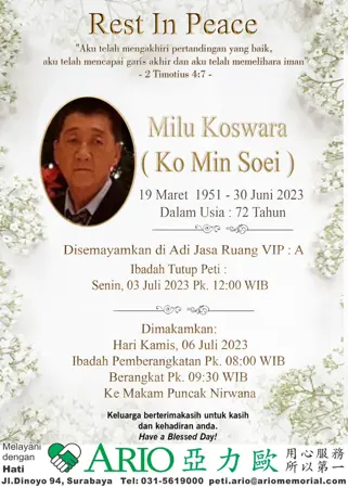 Milu Koswara first banner