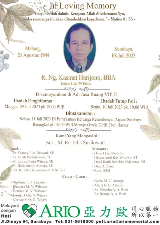 R. Ng. Kasmat Harijono, BBA second banner