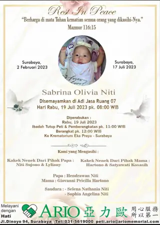 Sabrina Olivia Niti first banner