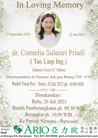 dr. Cornelia Sulastri Priadi first banner
