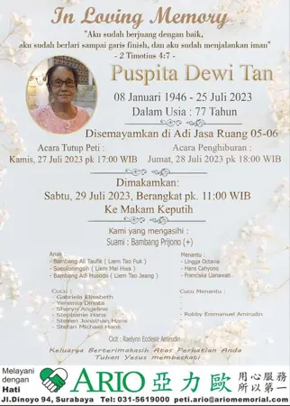 Puspita Dewi Tan first banner