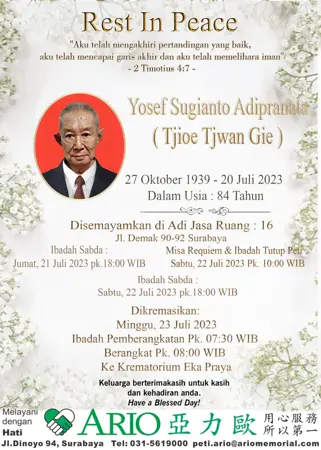 Yosef Sugianto Adipranala first banner