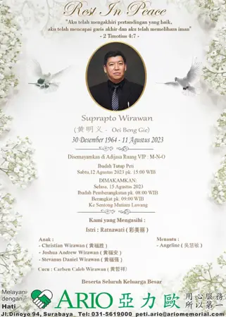 Suprapto Wirawan first banner