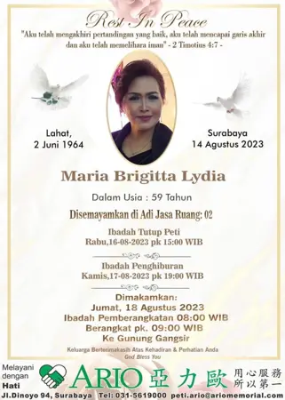 Maria Brigitta Lydia first banner