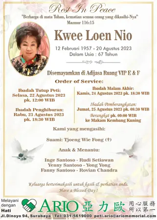 Kwee Loen Nio second banner