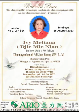 Ivy Meliana first banner