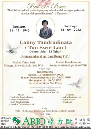 Lanny Tandradinata first banner
