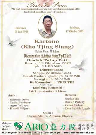 Kartono second banner