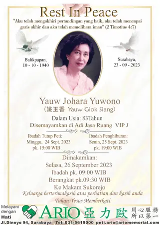 Yauw Johara Yuwono first banner