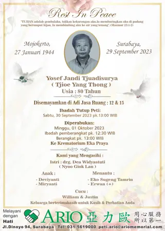 Yosef Jandi Tjuadisurya first banner