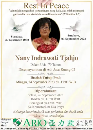Nany Indrawati Tjahjo first banner