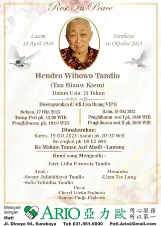 Hendro Wibowo Tandio first banner