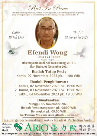 Efendi Wong first banner