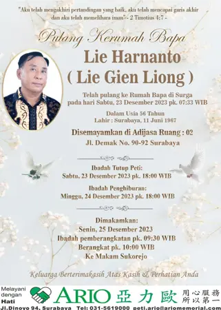 Lie Harnanto first banner