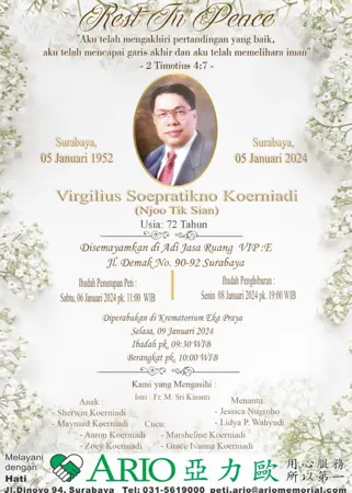 Virgilius Soepratikno Koerniadi first banner