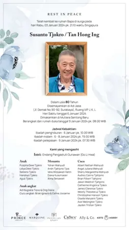 Susanto Tjokro first banner