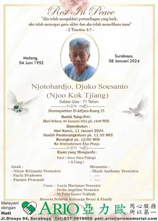 Njotohardjo Djoko Soesanto first banner