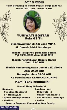 Yuniwati Bostan first banner
